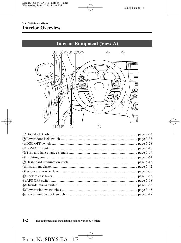 2012 mazda mazda3 sedan and hatchbackowners manual provided by naples\u2026 2012 Honda Odyssey Wiring Diagram 8